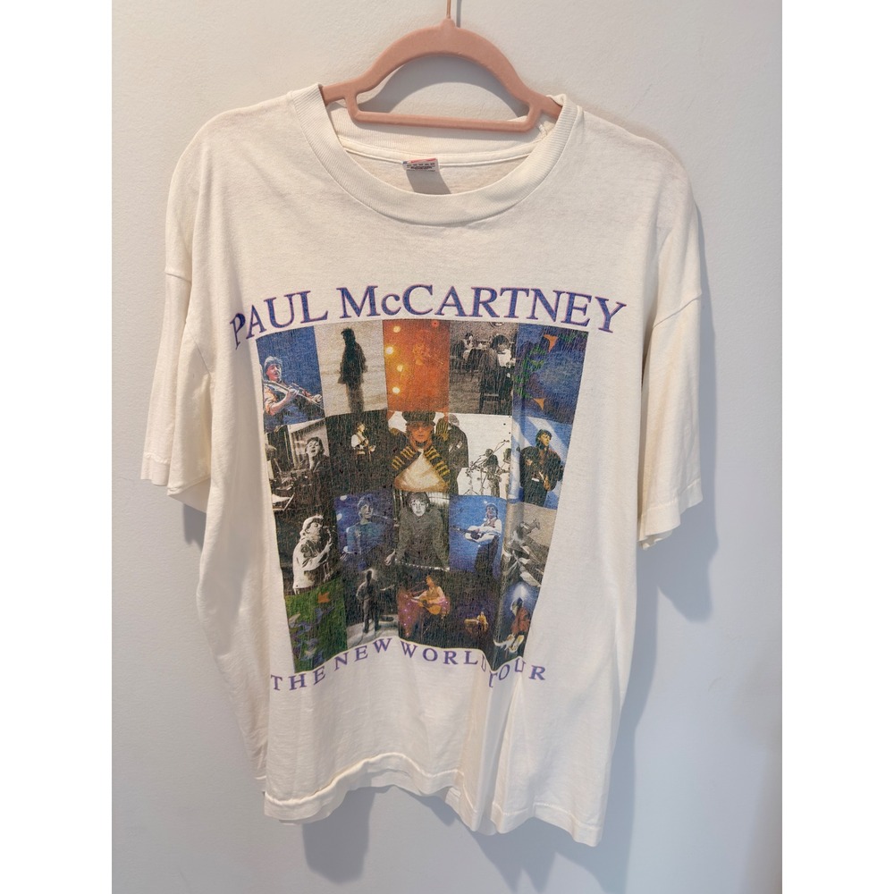Paul McCartney New World Tour 1993 Single Stitch T-Shirt